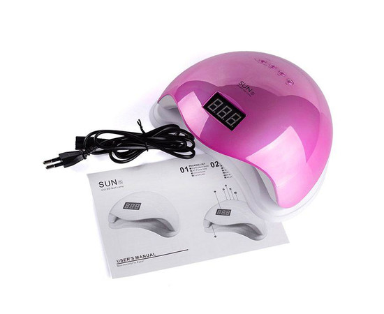 Изображение 3 Лампа для ногтей и шеллака SUN 5 хамелеон UV+LED 48 Вт Розовая