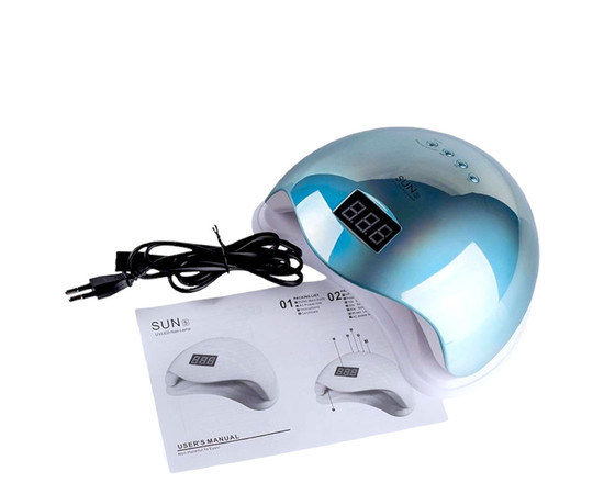 Зображення 3 Лампа для нігтів та шелаку SUN 5 хамелеон UV+LED 48 Вт Синя