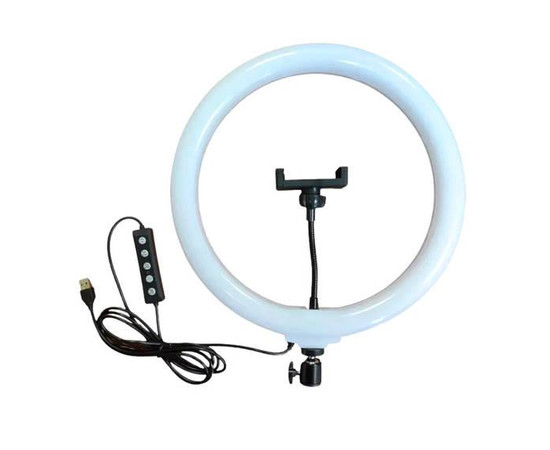 Изображение 3 Кольцевая селфи лампа RGB Diamond Crystal 3D-26 см. (цветная) на 15 Вт. со штативом и держателем, на USB