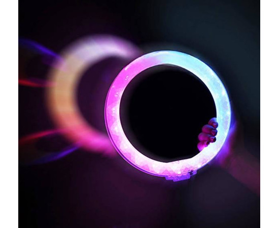 Зображення 4 Кільцева селфі лампа RGB RD-36 див. (кольорова) на 25 Вт. зі штативом та тримачем, на USB