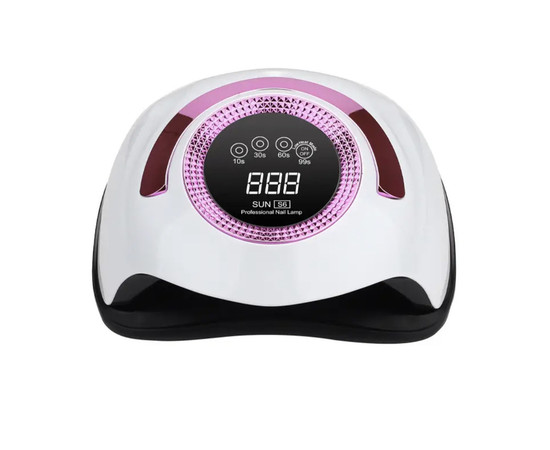 Зображення 3 UV/LED лампа SUN S6 для манікюру та педикюру з LED дисплеєм, 168 Вт. Рожевий