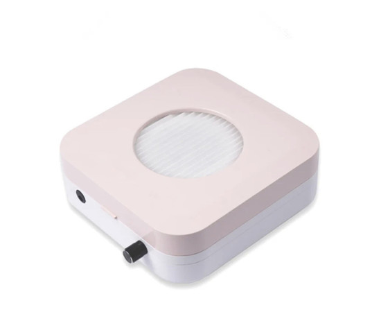 Зображення 3 Настільна витяжка 858-15 для манікюру, з НЕРА-фільтром та регулятором потужності, 80 Вт. Рожевий, Колір: Рожевий