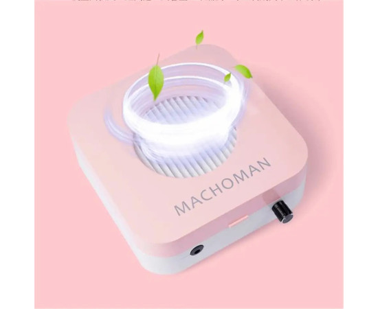 Зображення 7 Настільна витяжка 858-15 для манікюру, з НЕРА-фільтром та регулятором потужності, 80 Вт. Рожевий, Колір: Рожевий