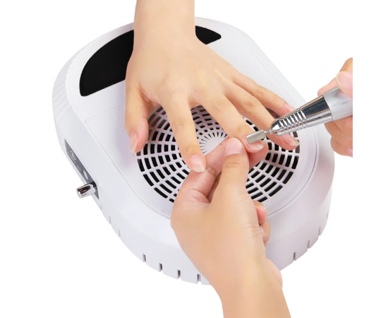 Изображение 4 Профессиональная настольная вытяжка XZMUV 104, 80 Вт. с регулятором мощности Чёрный