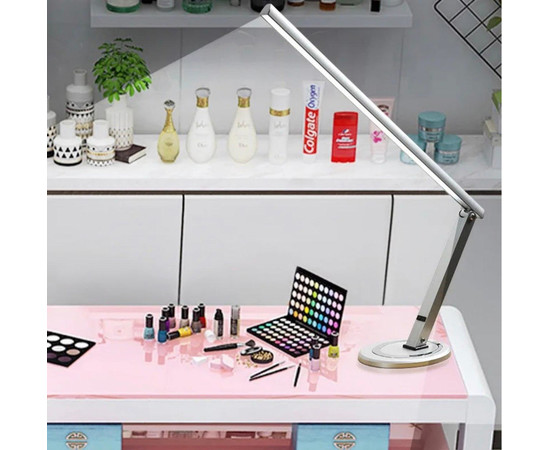 Зображення 2 Світлодіодна настільна LED лампа FS-026 для освітлення (на підставці), 10 Вт.Срібло