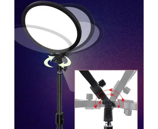 Зображення 7 Світлодіодна LED-панель ZL-QP330 – 33см. (Кільцева лампа) для студійного освітлення, на штативі 210см., 24 Вт.