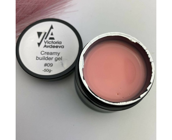 Зображення 2 Моделюючий крем-гель Victoria Avdeeva Creamy Builder Gel №09, 50 мл , Об'єм (мл, г): 50, Колір: 09