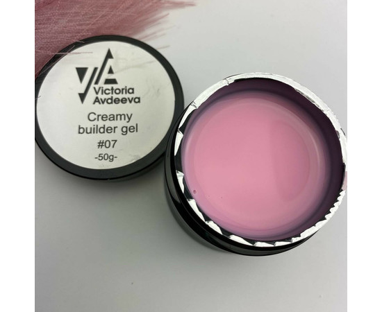 Зображення 2 Моделюючий крем-гель Victoria Avdeeva Creamy Builder Gel №07, 50 мл , Об'єм (мл, г): 50, Колір: 07