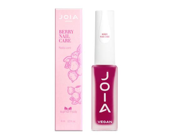 Зображення 2 Суперактивний засіб для зміцнення нігтів JOIA vegan Berry Nail Care, 8 мл