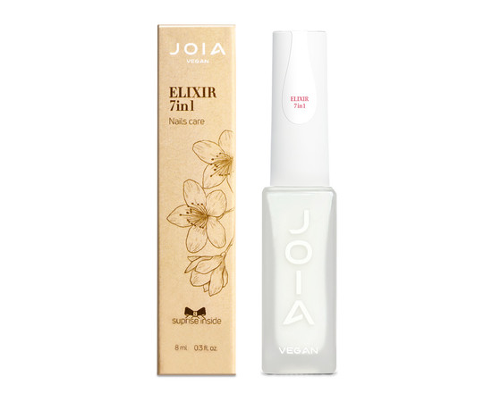 Зображення 2 Засіб комплексної дії для живлення нігтів JOIA vegan Elixir 7in1, 8 мл