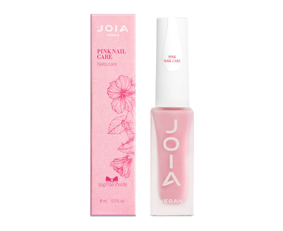 Изображение 2 Укрепляющее базовое покрытие для ногтей JOIA vegan Pink Nail Care, 8 мл