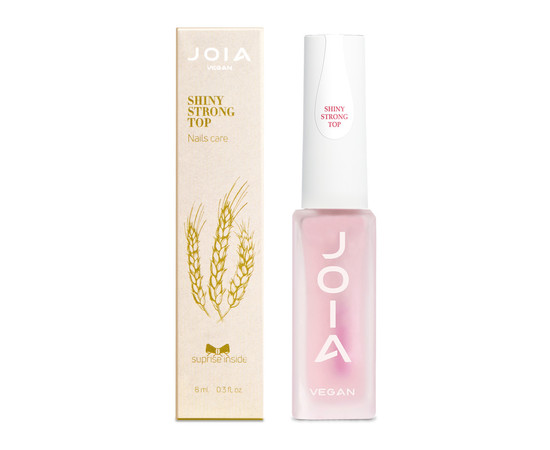 Зображення 2 Блискуче довготривале топове покриття для лаку JOIA vegan Shiny Strong Top, 8 мл