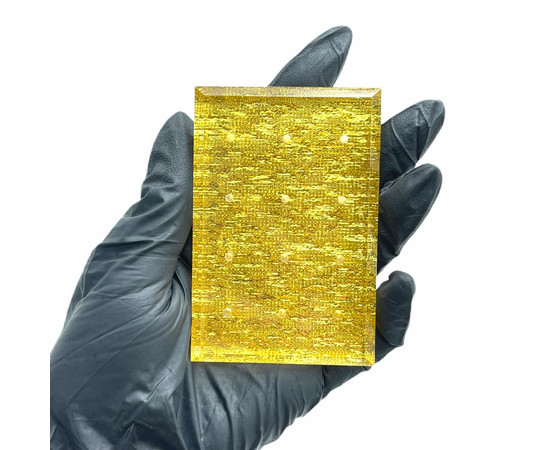 Зображення 2 Підставка прямокутна для фрезерних насадок на 12 осередків, Золото