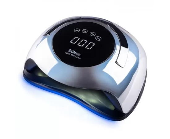 Зображення 2 Професійна BLUEQUE BQ5T Chrom Mirror (дзеркальна) UV/LED лампа для нігтів, 120 Вт. Срібло