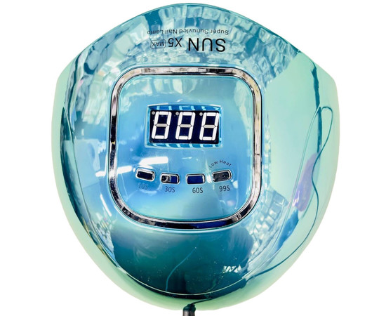 Зображення 2 UV/LED дзеркальна лампа - SUN X5 Max для манікюру та педикюру, 120 Вт. Блакитний