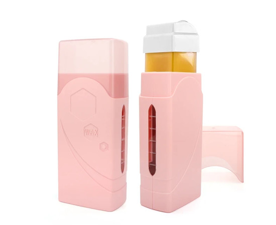 Зображення 2 Касетний воскоплав F0 на 100 мл. з одностороннім нагріванням для депіляції, 20 Вт.Рожевий, Об'єм (мл, г): 100, Колір: Рожевий