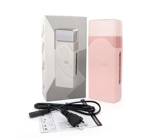 Зображення 5 Касетний воскоплав F0 на 100 мл. з одностороннім нагріванням для депіляції, 20 Вт.Рожевий, Об'єм (мл, г): 100, Колір: Рожевий