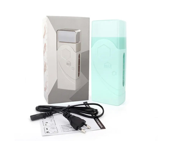 Зображення 3 Касетний воскоплав F0 на 100 мл. з одностороннім нагріванням для депіляції, 20 Вт. Бірюзовий, Об'єм (мл, г): 100, Колір: бірюзовий