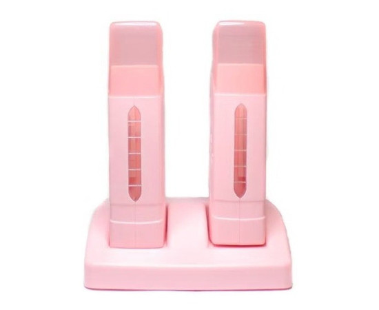 Зображення 3 Подвійний касетний воскоплав F4 (LOVE CRAZY) для депіляції, 40 Вт. Рожевий, Об'єм (мл, г): 100, Колір: Рожевий