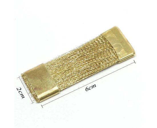 Изображение 7 Плоская жесткая щетка (2 см х 6 см) для чистки фрез (латунь)