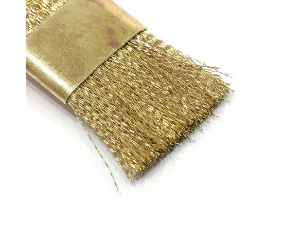 Изображение 4 Плоская жесткая щетка (2 см х 6 см) для чистки фрез (латунь)