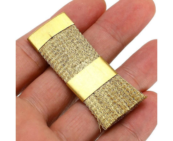 Изображение 3 Плоская жесткая щетка (2 см х 6 см) для чистки фрез (латунь)