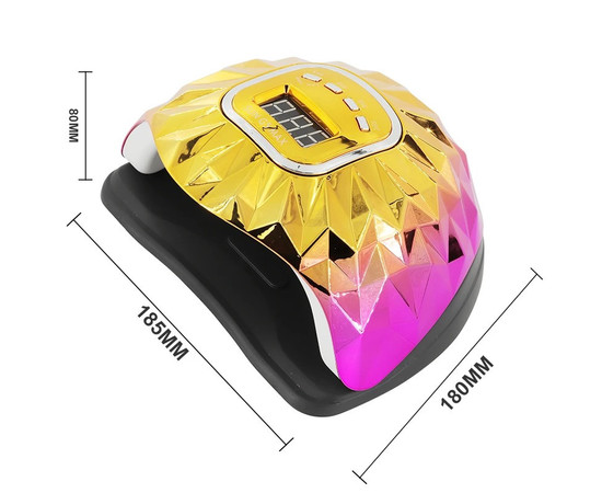 Зображення 4 UV/LED лампа SUN G5 Maх для манікюру та педикюру з дисплеєм 288 Вт. Золотий