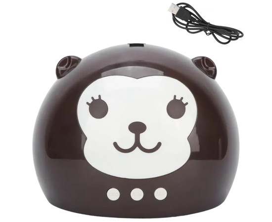 Зображення 3 UV/LED лампа для сушіння гель лаку "Мавпочка" для манікюру та педикюру, 36 Вт. Коричневий