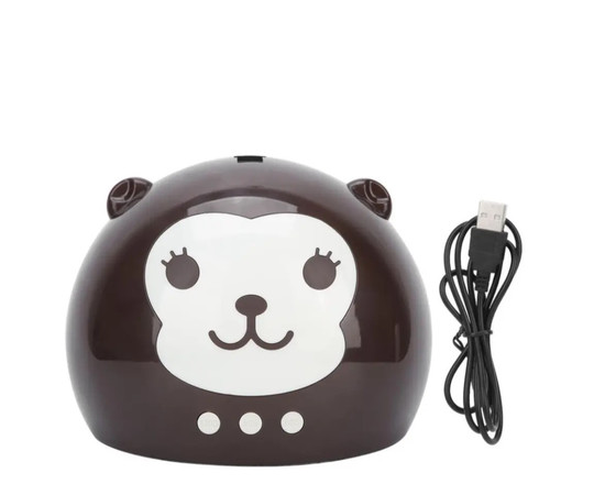 Зображення 2 UV/LED лампа для сушіння гель лаку "Мавпочка" для манікюру та педикюру, 36 Вт. Коричневий