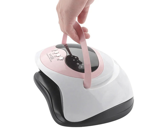 Зображення 3 SUN S16 на 168 Вт. - лампа для манікюру та педикюру (з таймером, дисплеєм та знімним дном) Рожевий