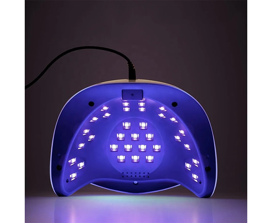 Зображення 4 SUN S16 на 168 Вт. - лампа для манікюру та педикюру (з таймером, дисплеєм та знімним дном) Блакитний