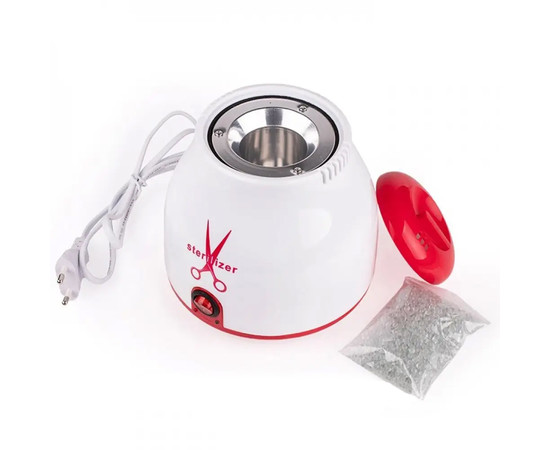 Изображение 3 Стерилизатор кварцевый Tools Steril 910В для маникюрных инструментов (шарики в комплекте), 100 Вт. Красный