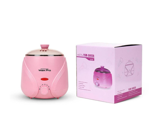 Зображення 6 Баночний воскоплав YSM-5003A з керамічною чашею для депіляції на 200 мл. та 100 Вт. Рожевий, Об'єм (мл, г): 200, Колір: Рожевий