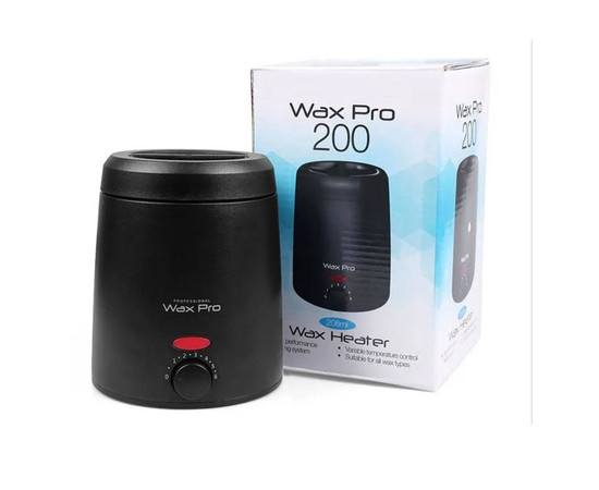 Зображення 3 Баночний воскоплав Wax Pro-200 з керамічною чашею для депіляції на 200 мл. та 35 Вт. Чорний, Об'єм (мл, г): 200, Колір: чорний