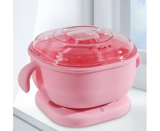 Изображение 6 Баночный воскоплав SS-001A с силиконовой чашей для депиляции на 400 мл. и 100 Вт. Розовый, Объем (мл, г): 400, Цвет: Розовый
