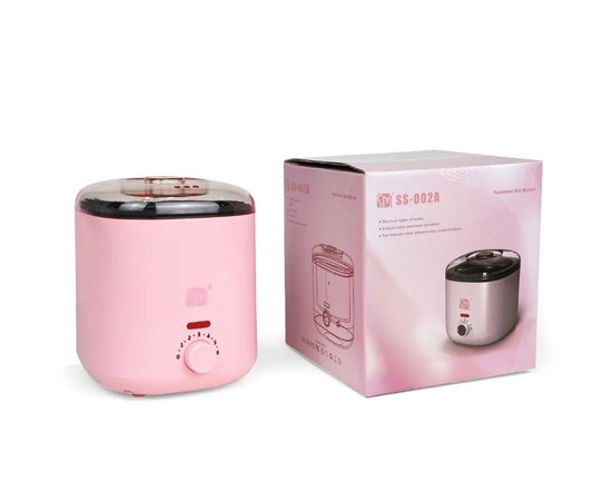 Зображення 4 Баночний воскоплав SS-002A з керамічною чашею для депіляції на 400 мл. та 100 Вт. Рожевий, Об'єм (мл, г): 400, Колір: Рожевий