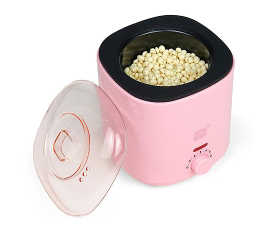 Зображення 2 Баночний воскоплав SS-002A з керамічною чашею для депіляції на 400 мл. та 100 Вт. Рожевий, Об'єм (мл, г): 400, Колір: Рожевий