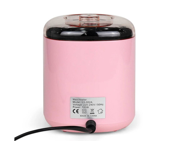 Зображення 5 Баночний воскоплав SS-002A з керамічною чашею для депіляції на 400 мл. та 100 Вт. Рожевий, Об'єм (мл, г): 400, Колір: Рожевий