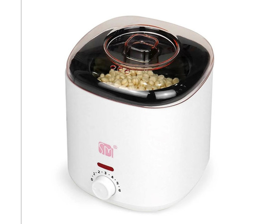 Изображение 4 Баночный воскоплав SS-002A с керамической чашей для депиляции - на 400 мл. и 100 Вт. Белый, Объем (мл, г): 400, Цвет: белый