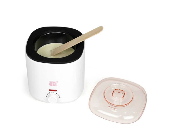 Изображение 2 Баночный воскоплав SS-002A с керамической чашей для депиляции - на 400 мл. и 100 Вт. Белый, Объем (мл, г): 400, Цвет: белый