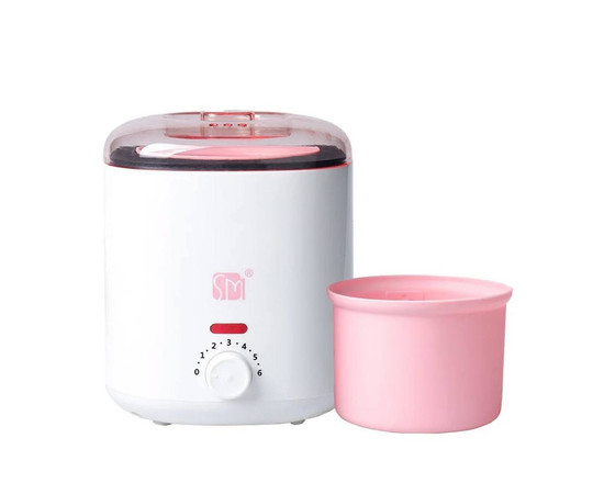 Изображение 3 Баночный воскоплав SS-002A с керамической чашей для депиляции - на 400 мл. и 100 Вт. Белый, Объем (мл, г): 400, Цвет: белый