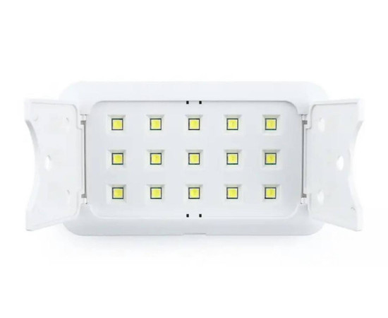 Изображение 5 Мини UV/LED лампа Sun 11 plus для сушки ногтей на USB (сенсорная, с таймером), 60 Вт. Белый-розовый 