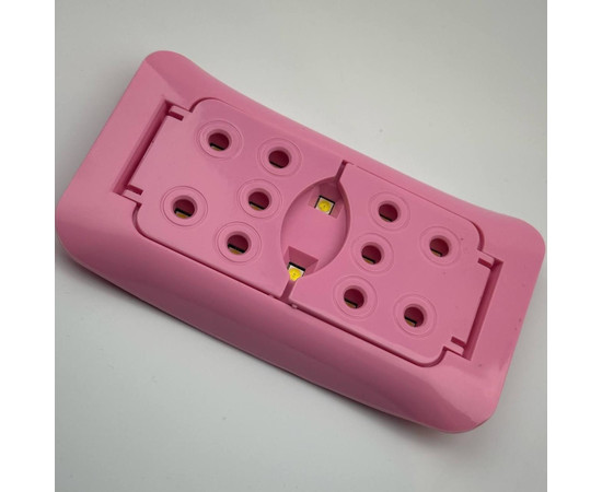 Изображение 2 Мини UV/LED лампа Sun Plus для сушки ногтей на USB (складная), 48 Вт. Розовый