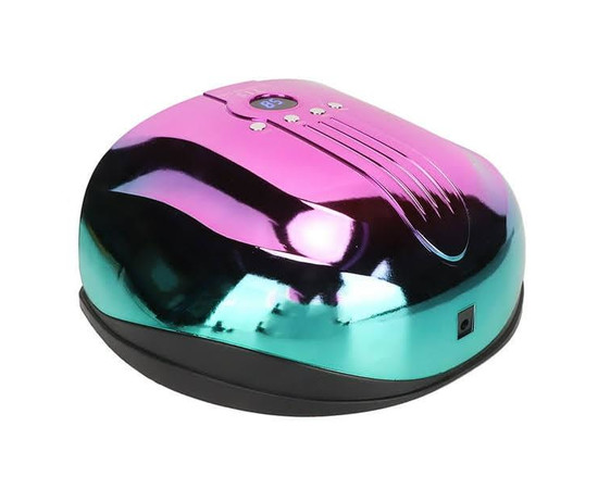 Зображення 7 UV/LED лампа T15 Chrom для манікюру та педикюру з дисплеєм та таймером, 160 Вт. Рожевий із зеленим