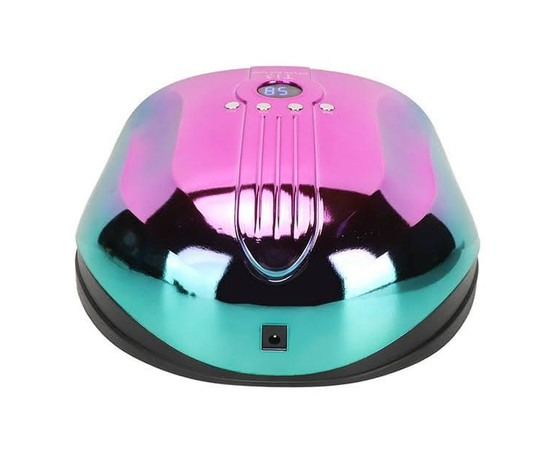 Зображення 9 UV/LED лампа T15 Chrom для манікюру та педикюру з дисплеєм та таймером, 160 Вт. Рожевий із зеленим