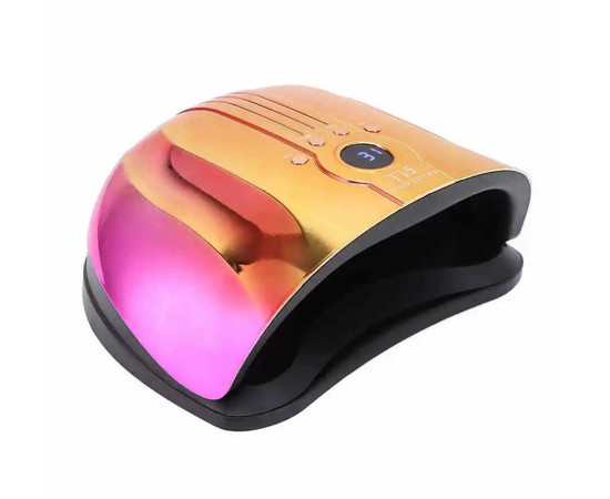Зображення 8 UV/LED лампа T15 Chrom для манікюру та педикюру з дисплеєм та таймером, 160 Вт. Золото з рожевим