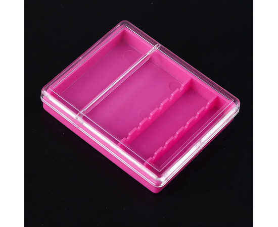 Зображення 3 Органайзер - контейнер для зберігання фрезерних насадок та барабанчиків (60х55мм.) рожевий