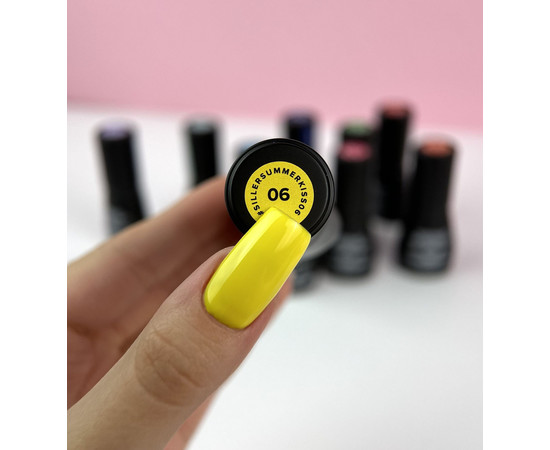 Зображення 2 Гель-лак для нігтів Siller Gel Polish Summer Kiss №06, 8 мл, Об'єм (мл, г): 8, Колір: 06