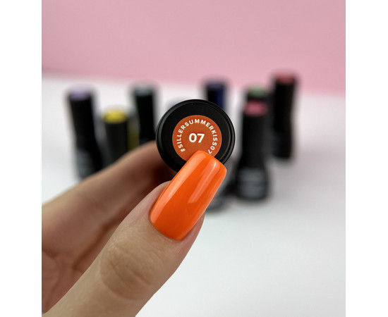 Зображення 2 Гель-лак для нігтів Siller Gel Polish Summer Kiss №07, 8 мл, Об'єм (мл, г): 8, Колір: 07