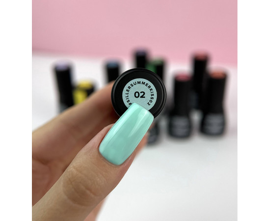 Зображення 2 Гель-лак для нігтів Siller Gel Polish Summer Kiss №02, 8 мл, Об'єм (мл, г): 8, Колір: 02